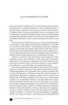 Educational Studies in Mathematics - Volume 51