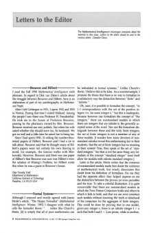The Mathematical Intelligencer Vol 13 No 3, September 1991