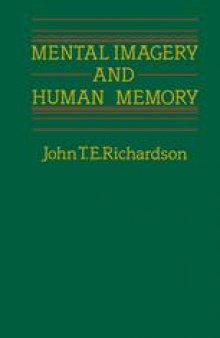 Mental Imagery and Human Memory