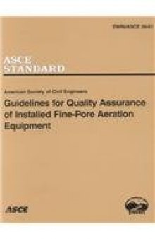Guidelines for quality assurance of installed fine-pore aeration equipment