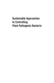 Sustainable approaches to controlling plant pathogenic bacteria