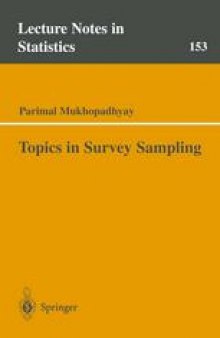 Topics in Survey Sampling