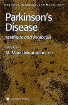 Parkinson's Disease: Methods and Protocols