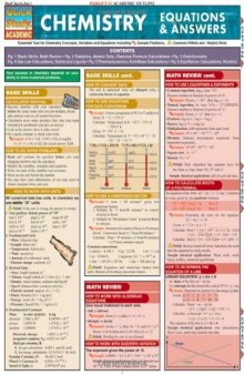 Chemistry Equations & Answers