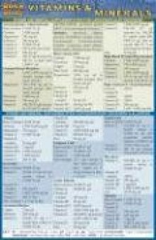 Pocket Vitamins & Minerals Laminated Reference Guide 