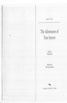 The Adventures of Tom Sawyer # адаптированная книга (Oxford Bookworms Library, stage 1)