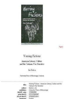 Warring fictions: American literary culture and the Vietnam War narrative