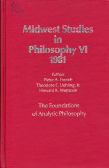 The Foundations of Analytic Philosophy