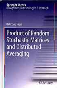 Product of random stochastic matrices and distributed averaging