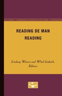 Reading De Man Reading