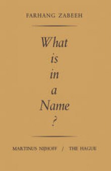 What is in a Name?: An Inquiry into the Semantics and Pragmatics of Proper Names