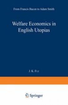 Welfare Economics in English Utopias: From Francis Bacon to Adam Smith