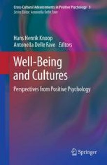 Well-Being and Cultures: Perspectives from Positive Psychology