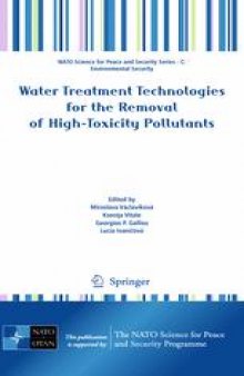 Water Treatment Technologies for the Removal of High-Toxicity Pollutants