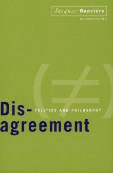 Disagreement: Politics and Philosophy