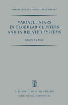 Variable Stars in Globular Clusters and in Related Systems: Proceedings of the IAU Colloquium No. 21 Held at the University of Toronto, Toronto, Canada August 29–31, 1972