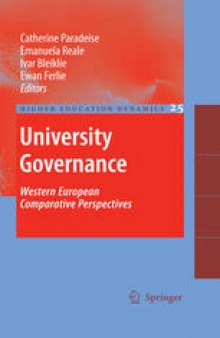 University Governance: Western European Comparative Perspectives