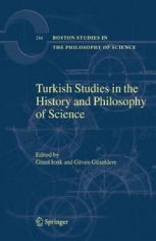 Turkish Studies in the History and Philosophy if Science