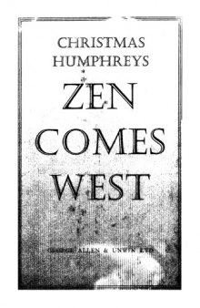 Zen Comes West: The Present and Future of Zen Buddhism in Britain