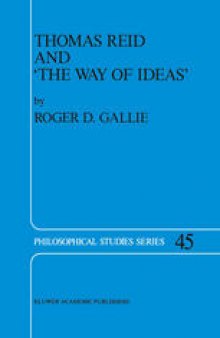 Thomas Reid and ‘The Way of Ideas’