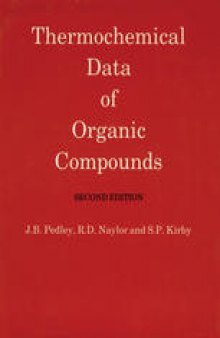 Thermochemical Data of Organic Compounds
