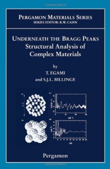 Underneath the Bragg Peaks, Structural Analysis of Complex Materials