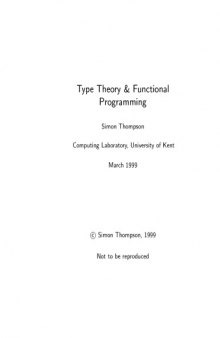 Type theory & functional programming