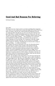 [Article] Good and Bad Reasons for Believing