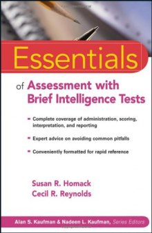 Essentials of Assessment with Brief Intelligence Tests (Essentials of Psychological Assessment)