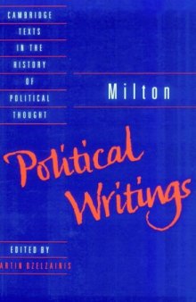 Milton: Political Writings (Cambridge Texts in the History of Political Thought)
