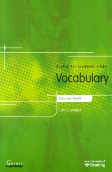 Vocabulary: Course book with answer key
