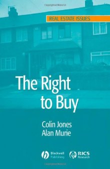 The Right to Buy: Analysis and Evaluation of a Housing Policy