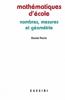 Mathématiques d’école : nombres, mesures et géométrie