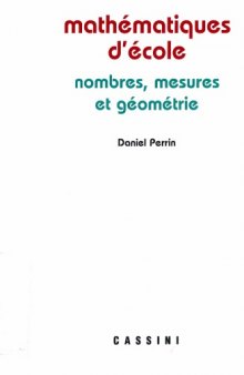 Mathématiques d’école : nombres, mesures et géométrie