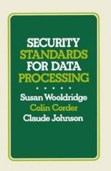 Security Standards for Data Processing