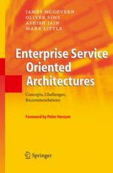 Enterprise Service Oriented Architectures: Concepts, Challenges, Recommendations