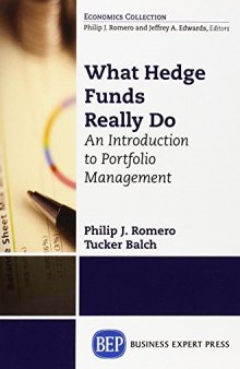What Hedge Funds Do : An Introduction to Quantitative Portfolio Management