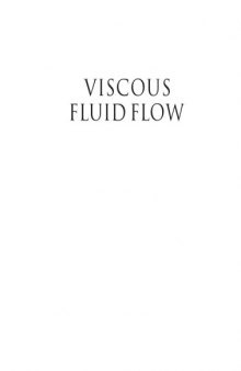 Viscous fluid flow