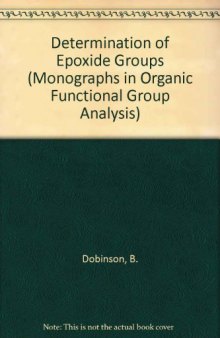 The Determination of Epoxide Groups