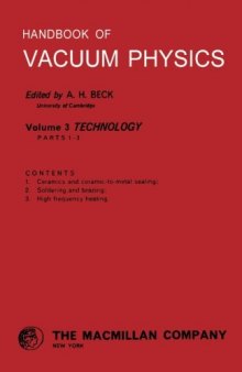 Technology. Handbook of Vacuum Physics