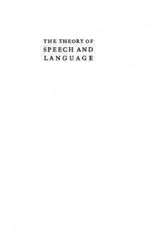 The Theory of Speech and Language