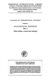 Statistical Physics, Part 1 (Course of Theoretical Physics, Vol. 5)