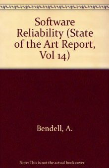 Software Reliability. State of the Art Report