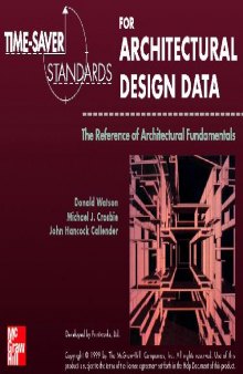 Time-Saver Standards for Architectural Design Data
