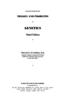 Theory and problems of genetics