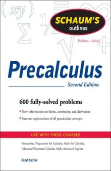 Theory and problems of precalculus