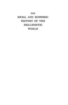 The Social and Economic History of the Hellenistic World