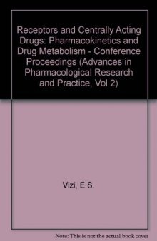 Receptors and Centrally Acting Drugs Pharmacokinetics and Drug Metabolism. Proceedings of the 4th Congress of the Hungarian Pharmacological Society, Budapest, 1985