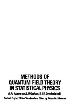 Quantum field theoretical methods in statistical physics 