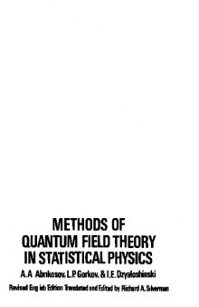 Quantum field theoretical methods in statistical physics